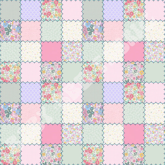 Pastel floral Patch Work
