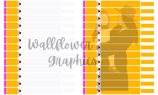 2.5 in Pencil Bow Yard Yellow and Elementary Line