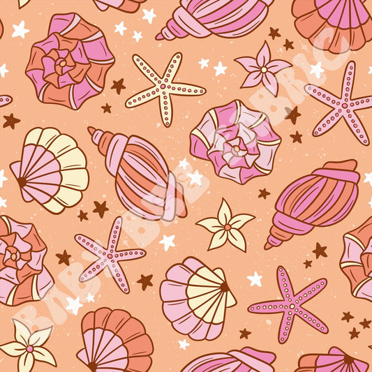 Pink and Yellow Seashells