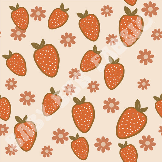 Floral Strawberries