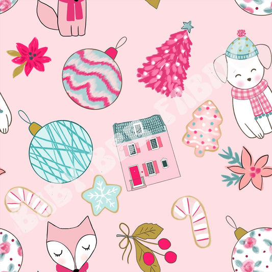 Bright Christmas Foxes
