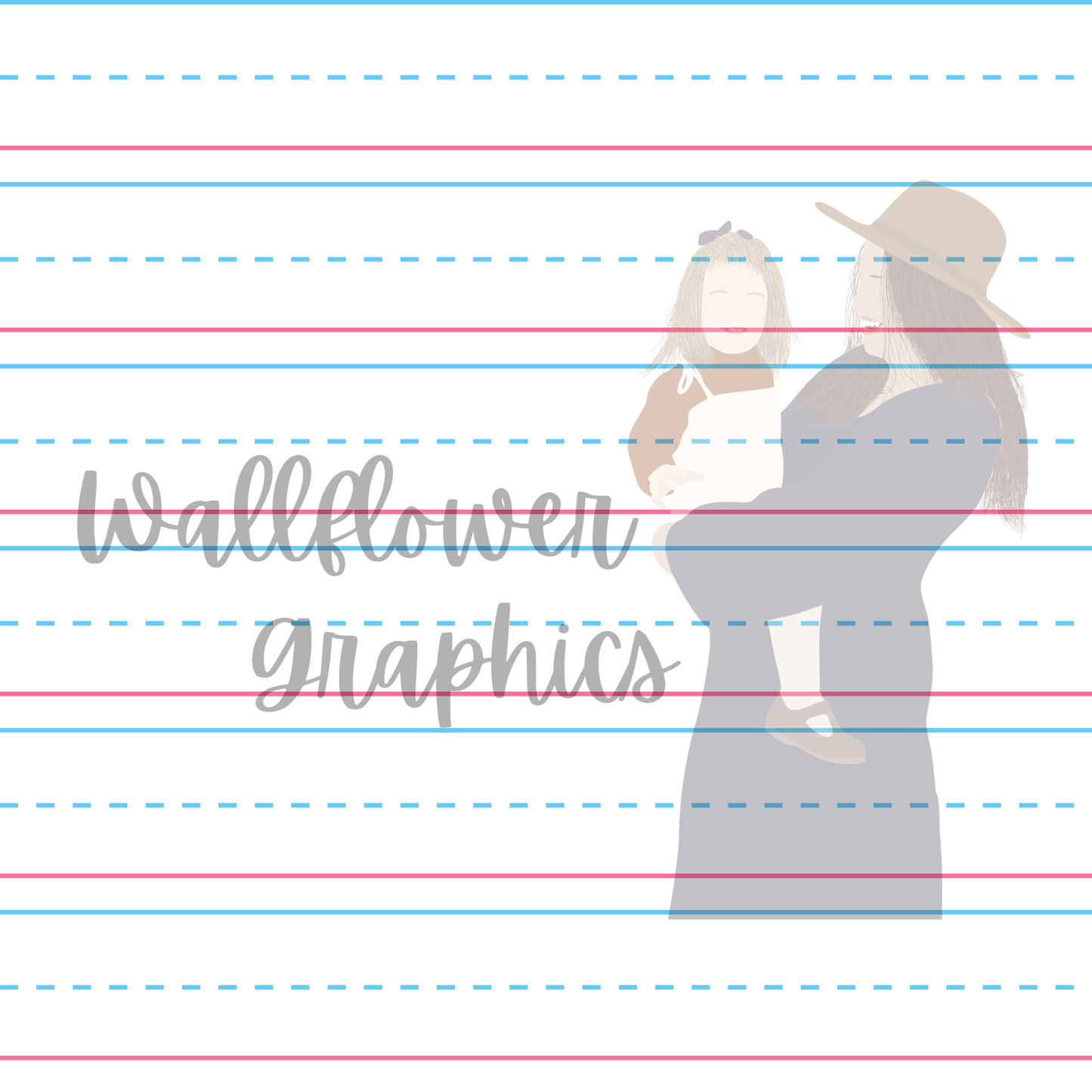 Notebook Paper Elementary Line