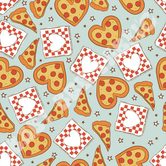 Pizza My Heart Blue