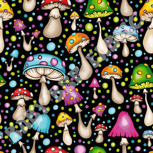 Neon Mushrooms