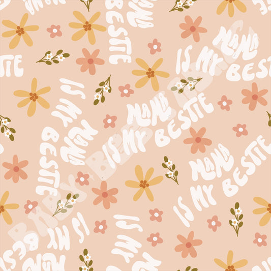 Mama is my bestie floral