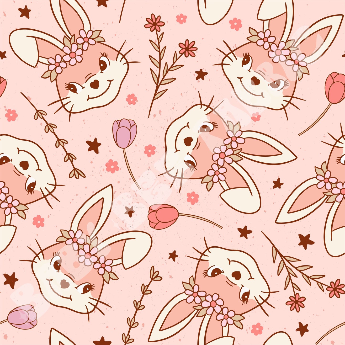 Spring Bunnies Pink