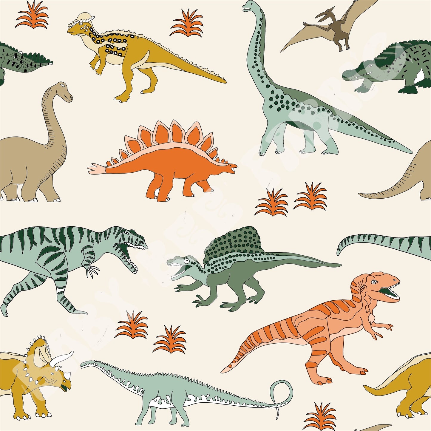 Muted Dinosaurs