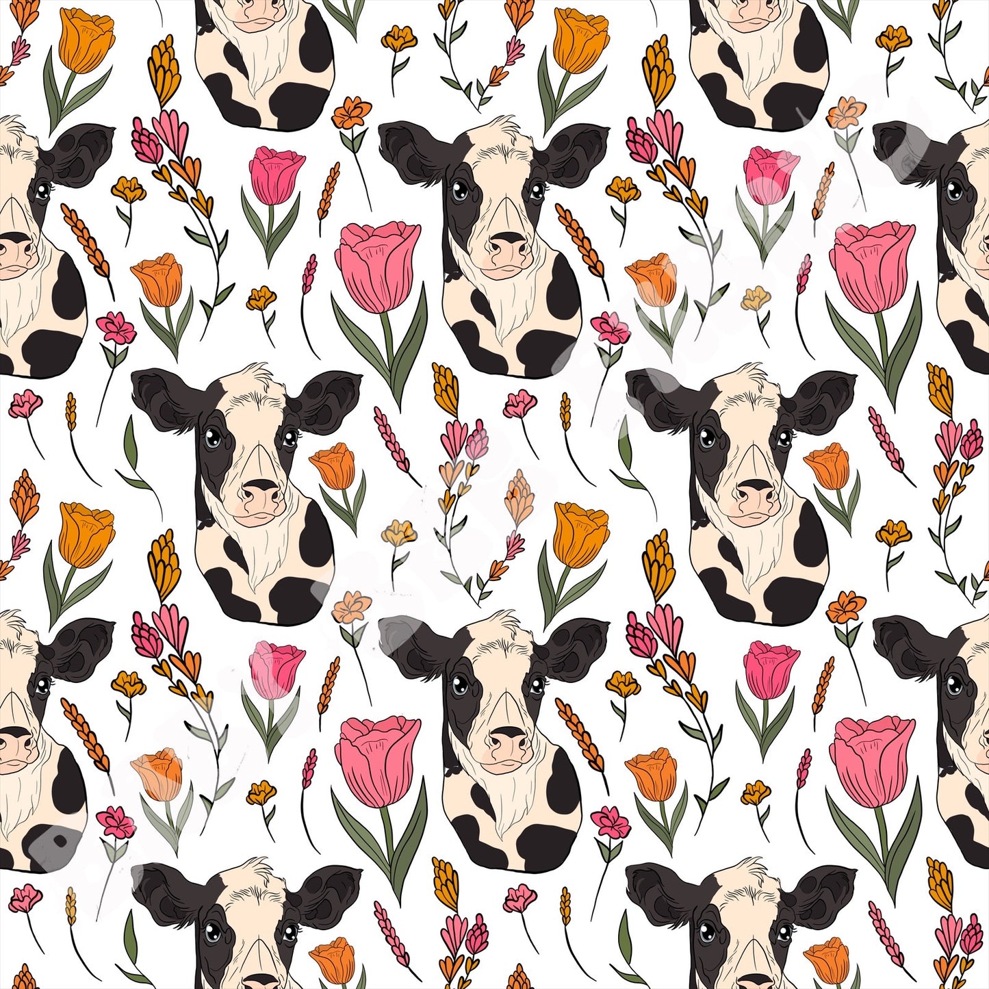 Floral Cows