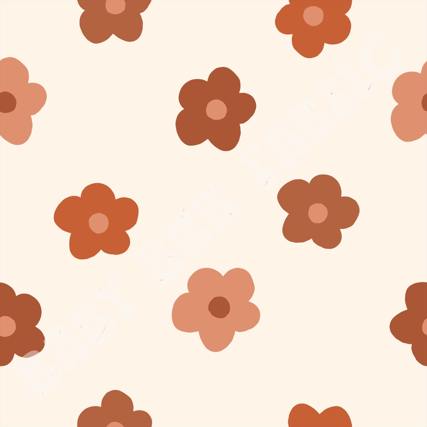 Rust Doodle Flowers