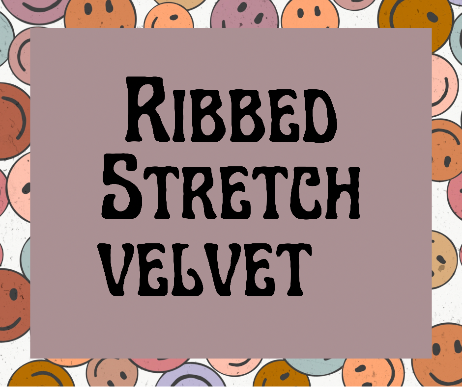 Ribbed Stretch Velvet