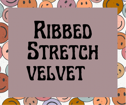 Ribbed Stretch Velvet