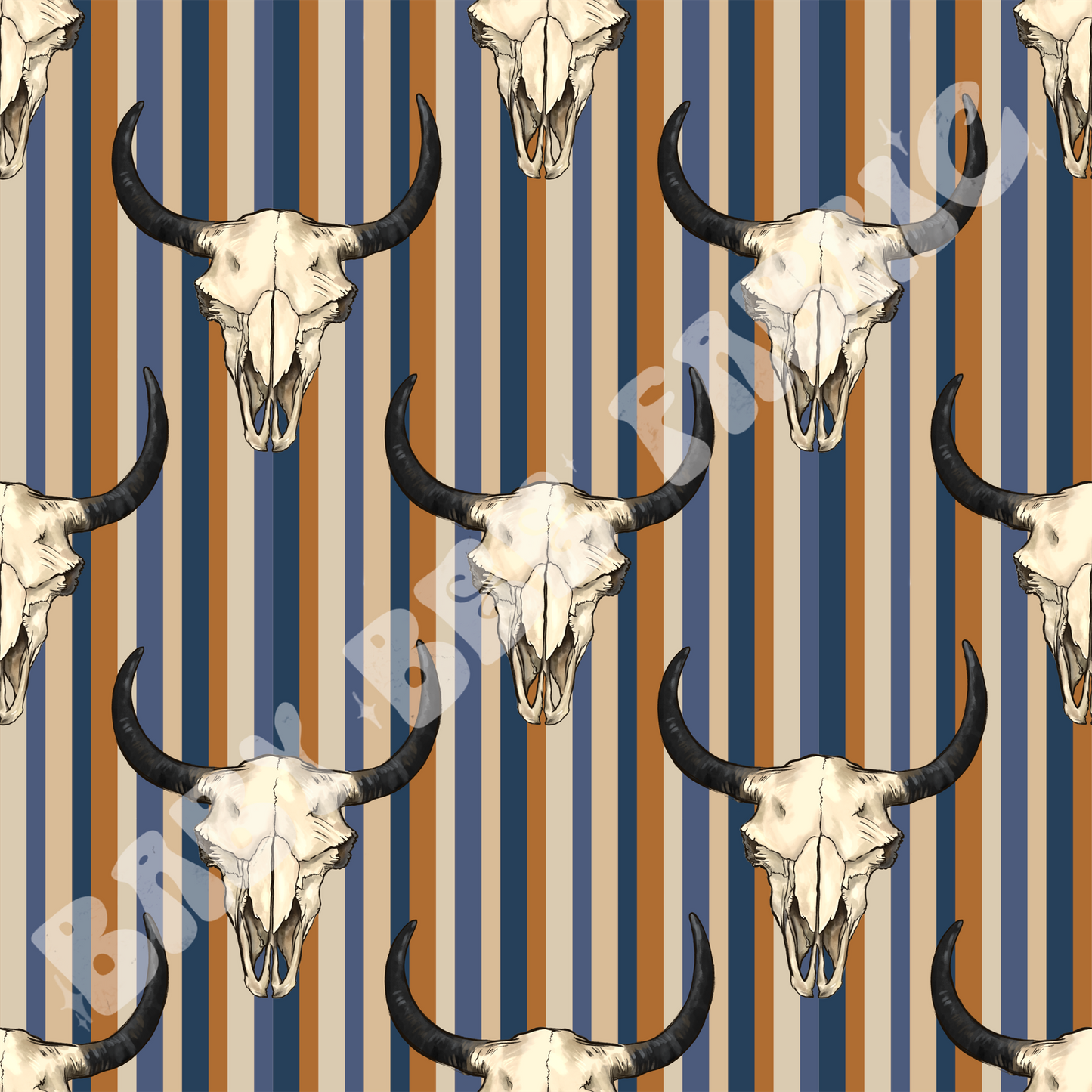 Deer Skull Stripes